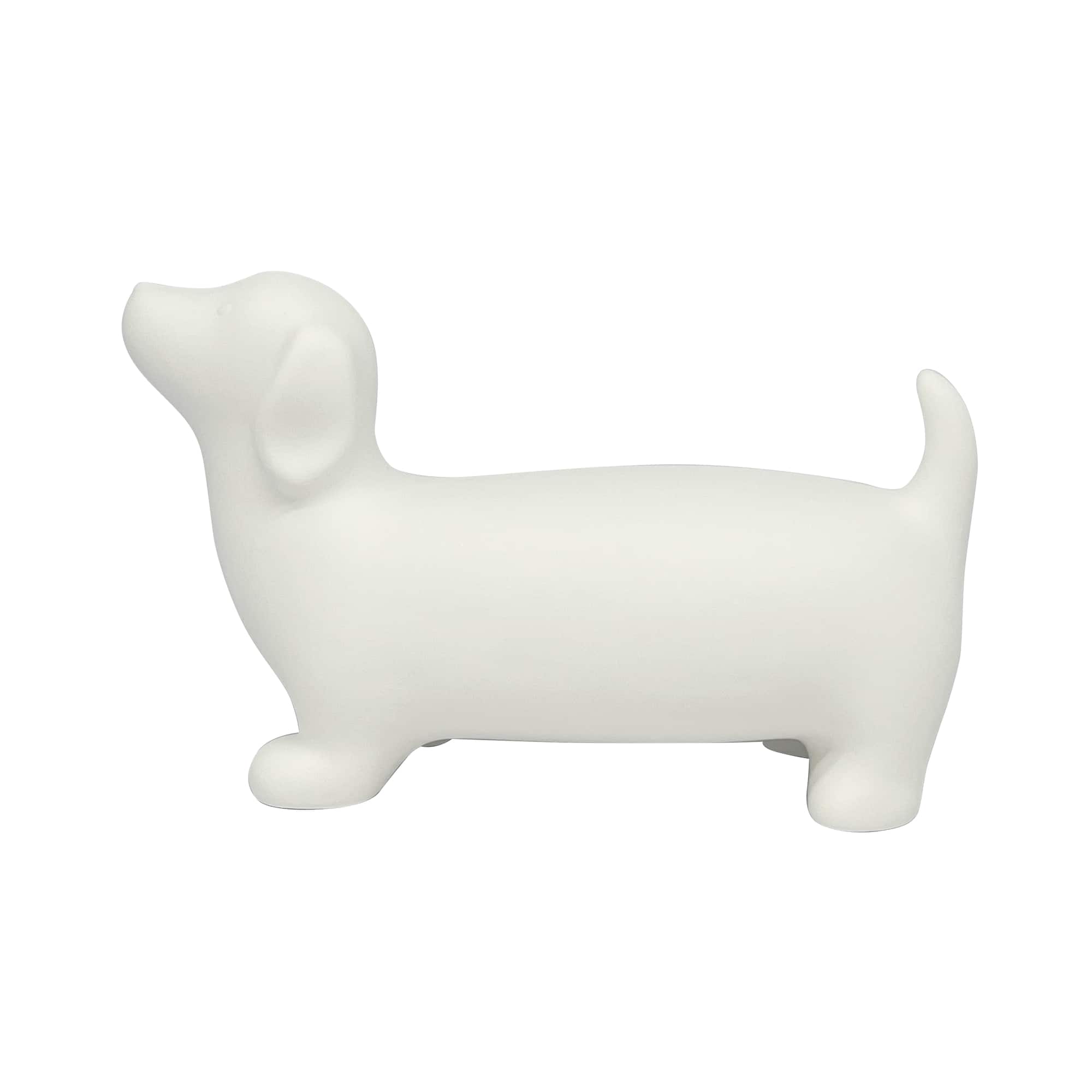 8.5" DIY Ceramic Wiener Dog Figurine by Make Market®